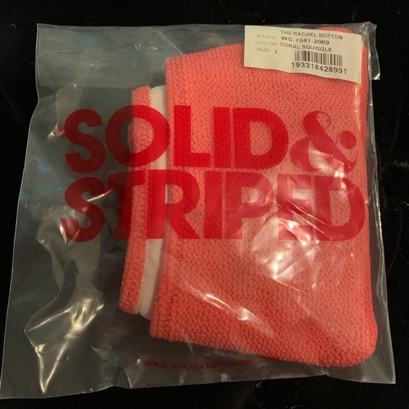 Solid & Striped Rachel Coral Squiggle Bottoms - Picture 5 of 5